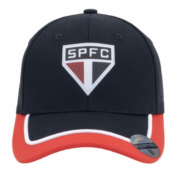 Boné São Paulo SuperCap Aba Curva Recortes - Masculino