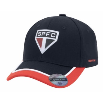Boné São Paulo SuperCap Aba Curva Recortes - Masculino