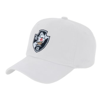 Boné Vasco Da Gama Escudo Bordado SuperCap Branco Aba Curva - Oficial