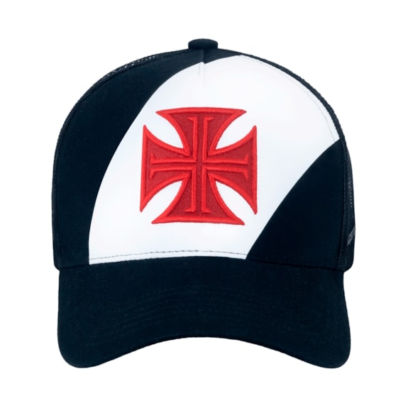 Boné Vasco Da Gama SuperCap Cruz De Malta Bordado Aba Curva - Masculino