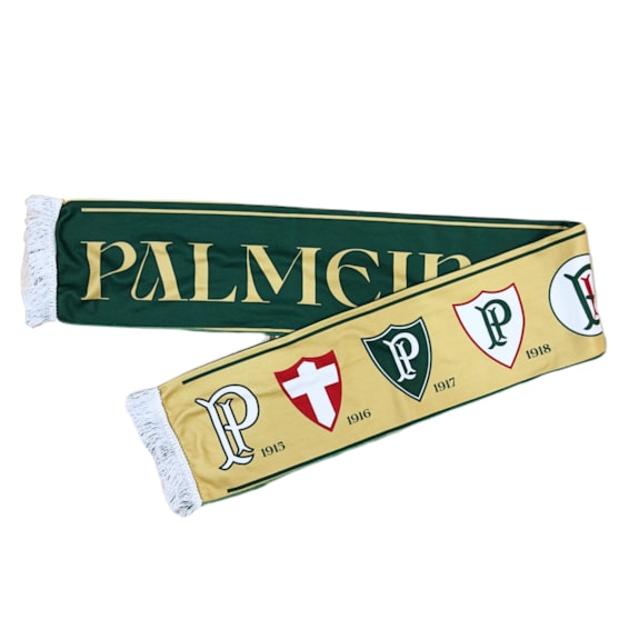 Cachecol Palmeiras Faixa Evolução dos Símbolos 110 Anos - Adulto