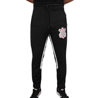 Calça Corinthians Fitness Preta - Masculino