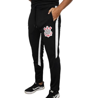 Calça Corinthians Fitness Preta - Masculino