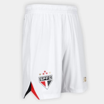 Calção São Paulo New Balance Home 2025 Torcedor - Masculino