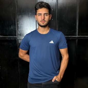 Camisa Adidas Own The Run Basic Azul - Masculina