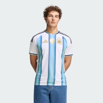 Camisa Argentina Adidas 2026 Uniforme 1 Torcedor - Masculino