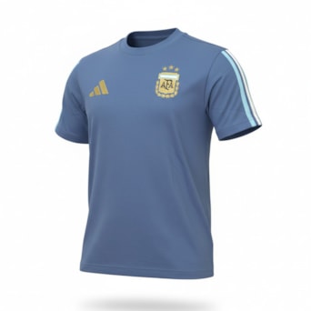 Camisa Argentina Adidas DNA Algodão Azul - Masculino