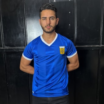 Camisa Argentina Retrô 1986 Away - Masculino