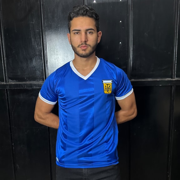 Camisa Argentina Retrô 1986 Away - Masculino