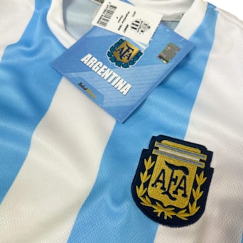 Camisa Argentina Retrô 1986 Home - Infantil