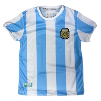 Camisa Argentina Retrô 1986 Home - Infantil