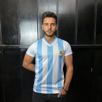 Camisa Argentina Retrô 1990 Home - Masculino