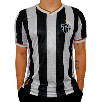 Camisa Atlético MG Retrô Campeão Libertadores 2013 - Masculino