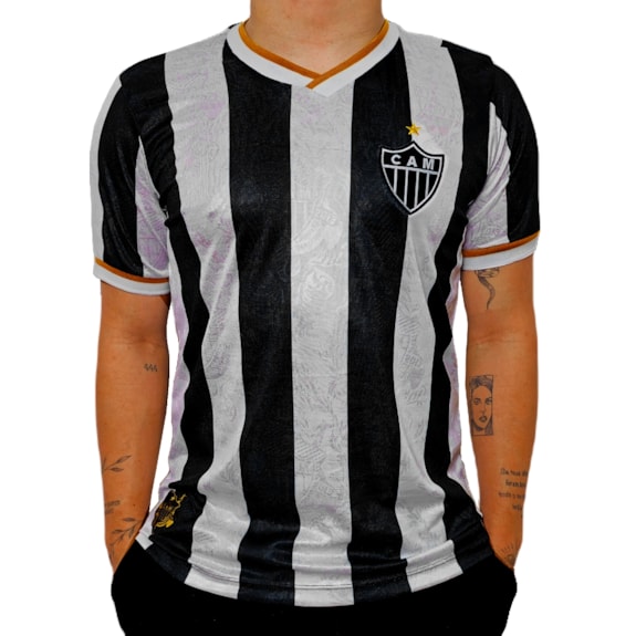 Camisa Atlético MG Retrô Campeão Libertadores 2013 - Masculino