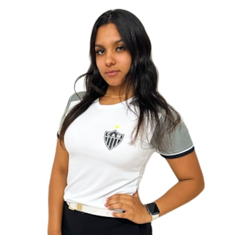 Camisa Atlético Mineiro Baby Look Ligação - Feminina