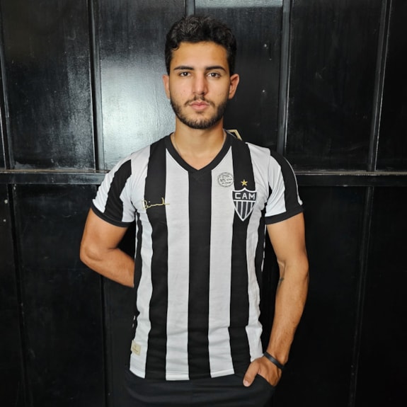 Camisa Atlético Mineiro Reinaldo 1977 Retrômania  - Masculino