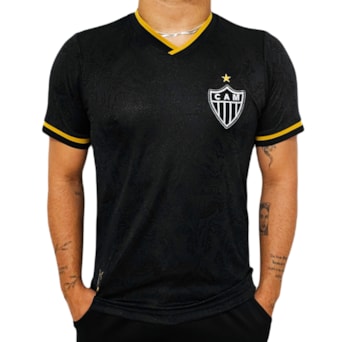 Camisa Atlético Mineiro Retrô 2013 Home Preta - Masculino