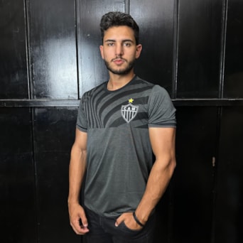 Camisa Atlético Mineiro Toe Cinza Mescla - Masculino