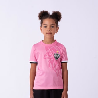 Camisa Atlético Mineiro Troféu Rosa - Infantil