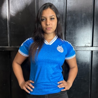 Camisa Bahia Esquadrão 2024 Baby Look Novembro Negro - Feminina