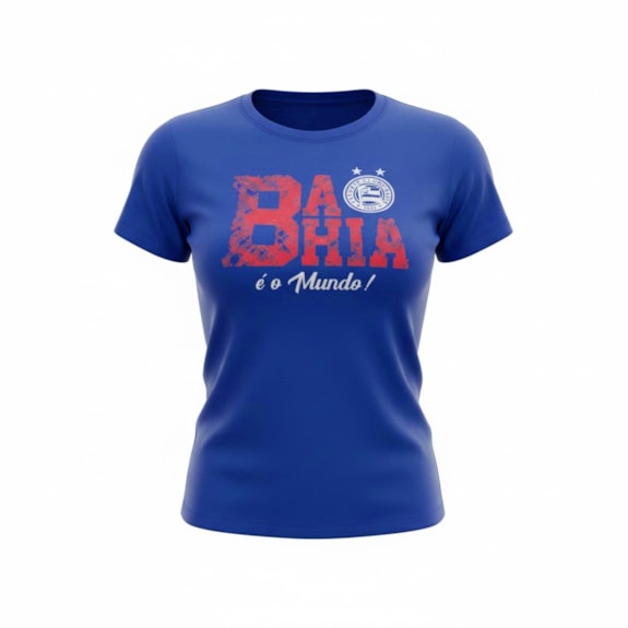 Camisa Bahia Esquadrão Basic Algodão Azul - Feminino