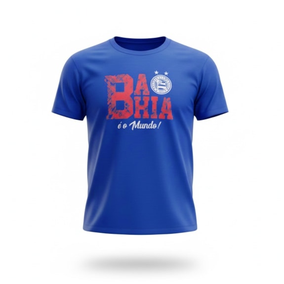 Camisa Bahia Esquadrão Basic Algodão Azul - Masculino