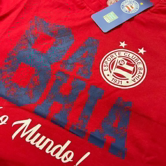 Camisa Bahia Esquadrão Basic Algodão Vermelha - Feminino