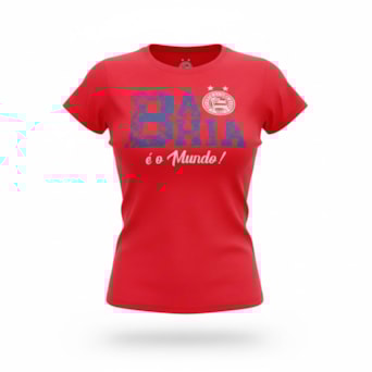 Camisa Bahia Esquadrão Basic Algodão Vermelha - Feminino