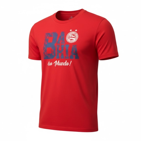 Camisa Bahia Esquadrão Basic Algodão Vermelha - Masculino