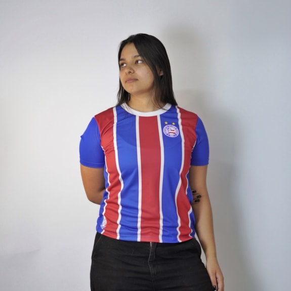 Camisa Bahia Esquadrão Casual Tricolor - Feminino