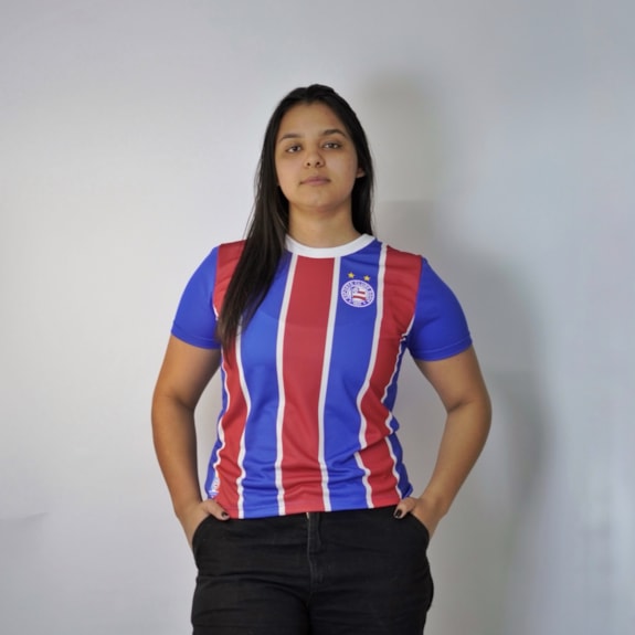 Camisa Bahia Esquadrão Casual Tricolor - Feminino