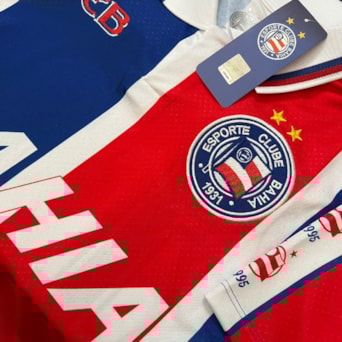 Camisa Bahia Esquadrão Polo Retrô 1995 Tricolor - Masculino