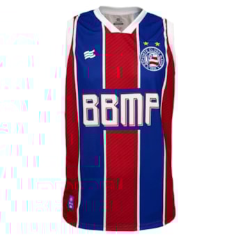 Camisa Bahia Esquadrão Regata Basquete BBMP 88 Tricolor - Masculino