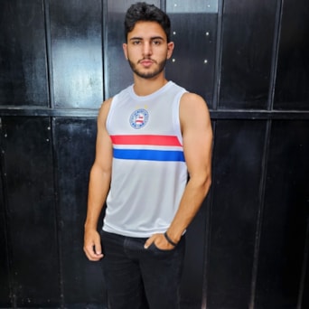 Camisa Bahia Esquadrão Regata Branca - Masculino