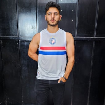 Camisa Bahia Esquadrão Regata Branca - Masculino