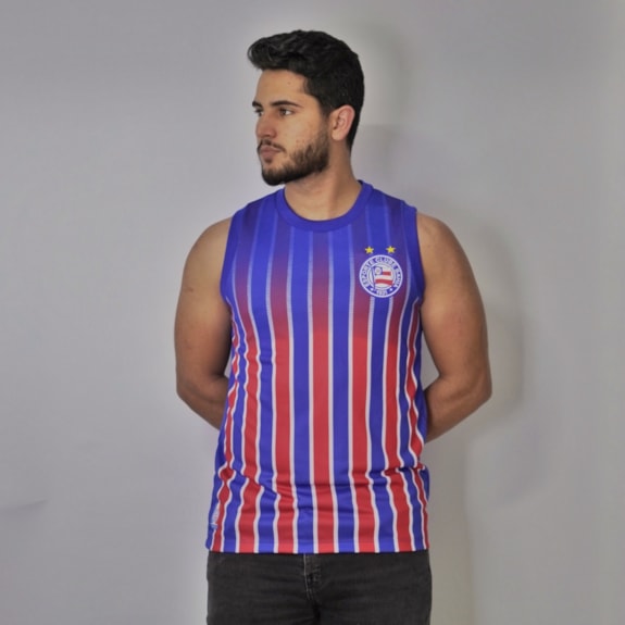 Camisa Bahia Esquadrão Regata Casual Listras - Masculino