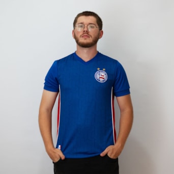 Camisa Bahia Esquadrão Símbolo Bordado Royal - Masculino
