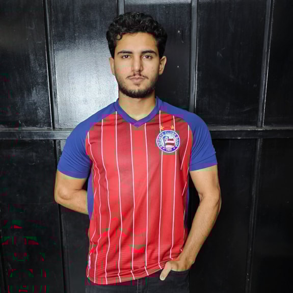 Camisa Bahia Esquadrão Tricolor Listras - Masculino