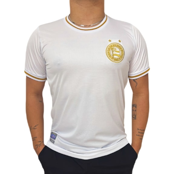 Camisa Bahia Jacquard Símbolo Branca - Masculino