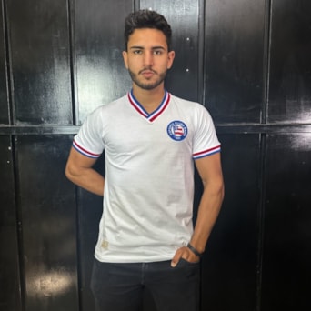Camisa Bahia Retrô 1973 Campeão Baiano Branca - Masculino