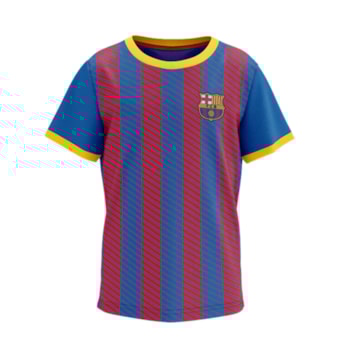Camisa Barcelona Illuvium Listras  - Infantil