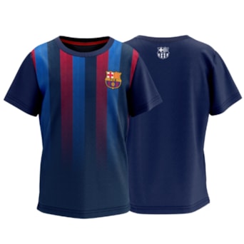 Camisa Barcelona Stamina Listras - Infantil
