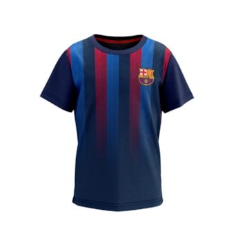 Camisa Barcelona Stamina Listras - Infantil