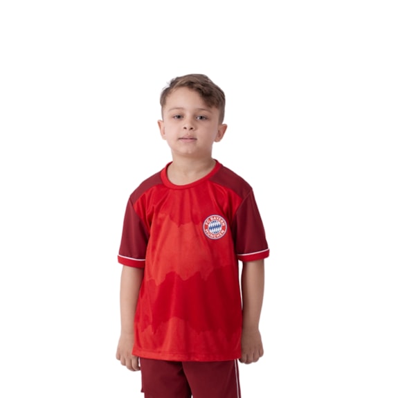 Camisa Bayern de Munique Cave Vermelha - Infantil