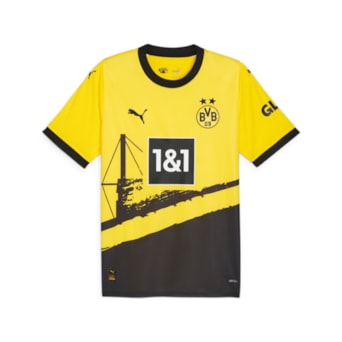 Camisa Borussia Dortmund Puma 23/24  Uniforme 1 Torcedor - Masculino