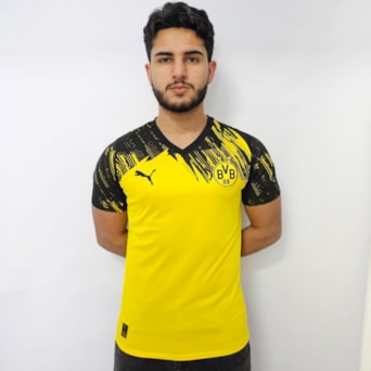 Camisa Borussia Dortmund Puma 25/26 Uniforme 1 Torcedor - Masculino