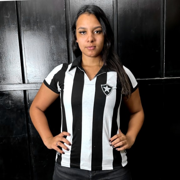 Camisa Botafogo Baby Look Retrô 1962 - Feminina