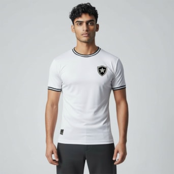 Camisa Botafogo Jacquard Branca - Masculino