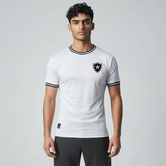 Camisa Botafogo Jacquard Branca - Masculino