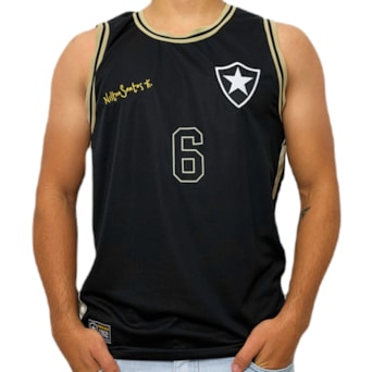 Camisa Botafogo Regata Retrô Nilton Santos - Masculino